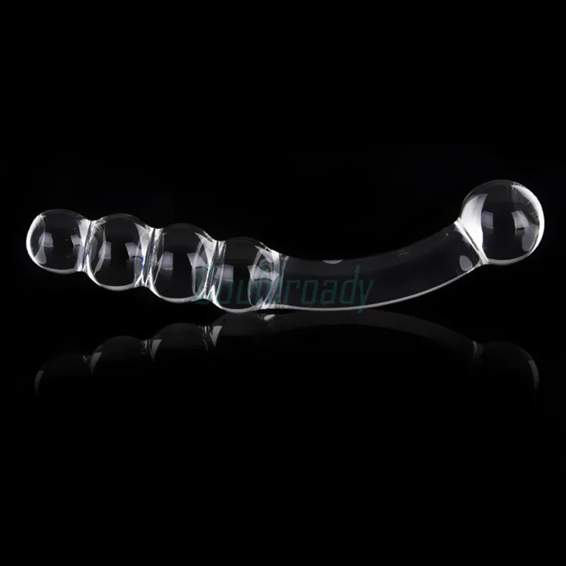 Pyrex Glass Dildo Fake Penis Crystal Anal Beads Butt Plug Prostate Massager G Spot Female Masturbation Toys luvshop24