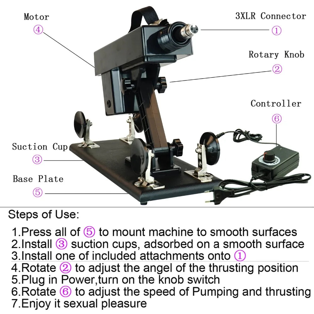 Automatic Powerful Sex Love Machines Thrusting Dildo Masturbating Pumping Vibrator Female Suction Cup Masturbation Sex Machine luvshop24