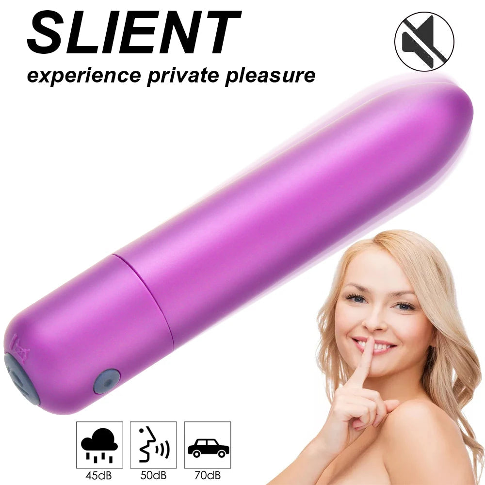 Mini Powerful Bullet Vibrator Women Clitoral Stimulator Vaginal G Spot Masturbation USB Recharge Erotic Vibrators Adult Sex Toys luvshop24