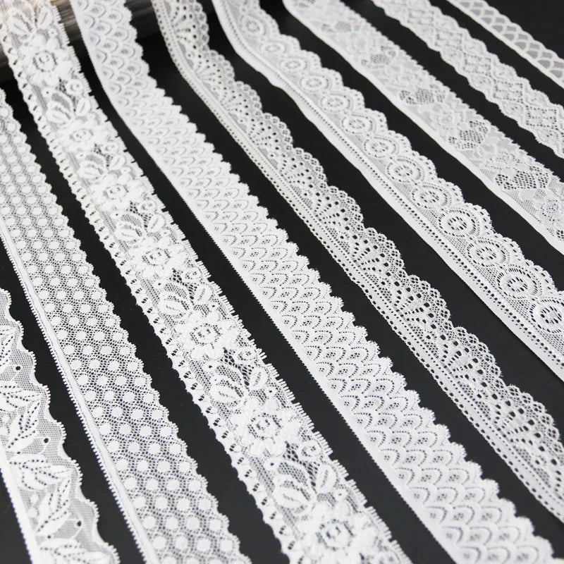 (5 meters/lot) white elastic lace Fabric underwear stretch laces Trim DIY Crafts Sewing luvshop24