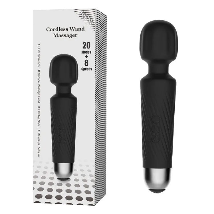 Waterproof Customizable Rechargeable 20 Vibration Level Body Masturbator Clitoris Vibrator Wand Massager luvshop24