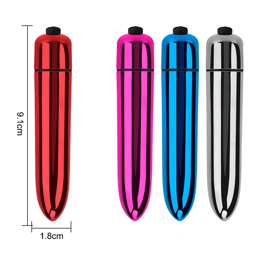 9cm Bullet Vibrators For Women Clitoris Stimulator Nipple Vaginal Anal Plug Vibrating Dildos Sex Toys Female Masturbator Erotic luvshop24