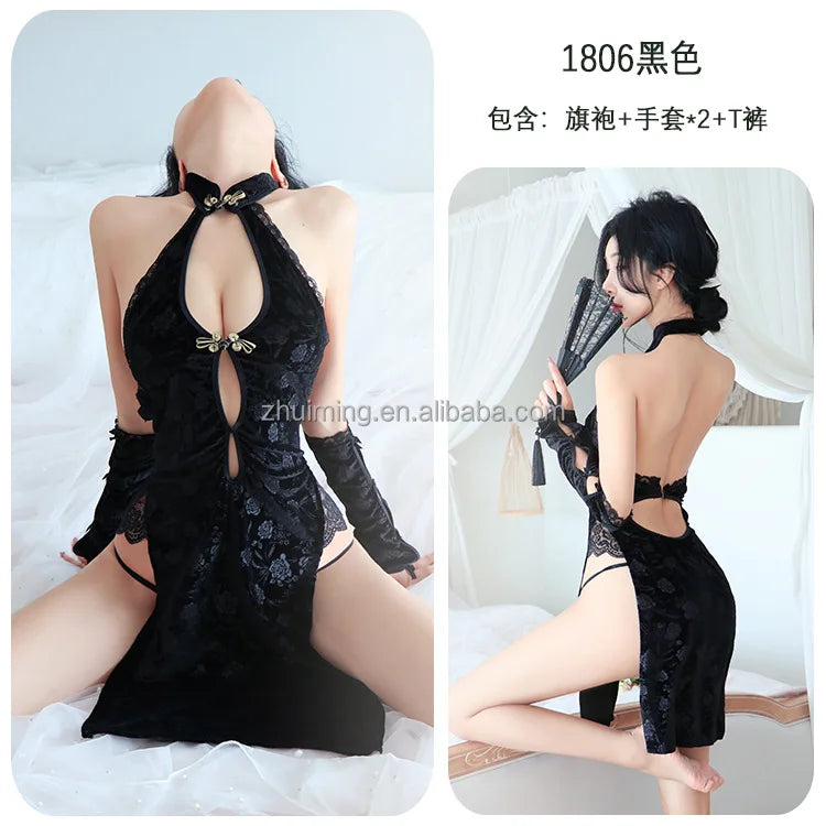 Orient Sexy Erotic Lingerie Women Cheongsam luvshop24