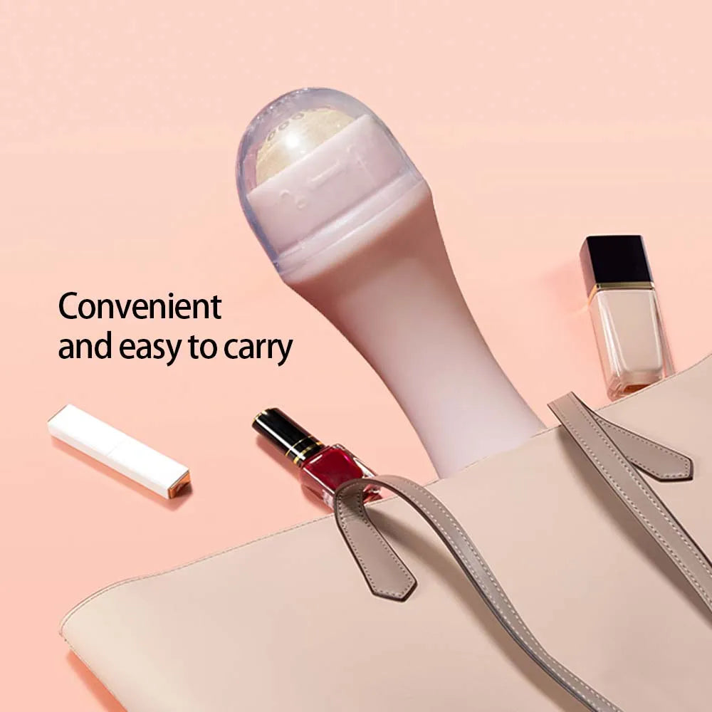 Cosmetics Facial Massage Oil Absorbing Roller Volcanic Stone Makeup Tool Massager Roller Natural Stone Oil Absorbing Roller luvshop24