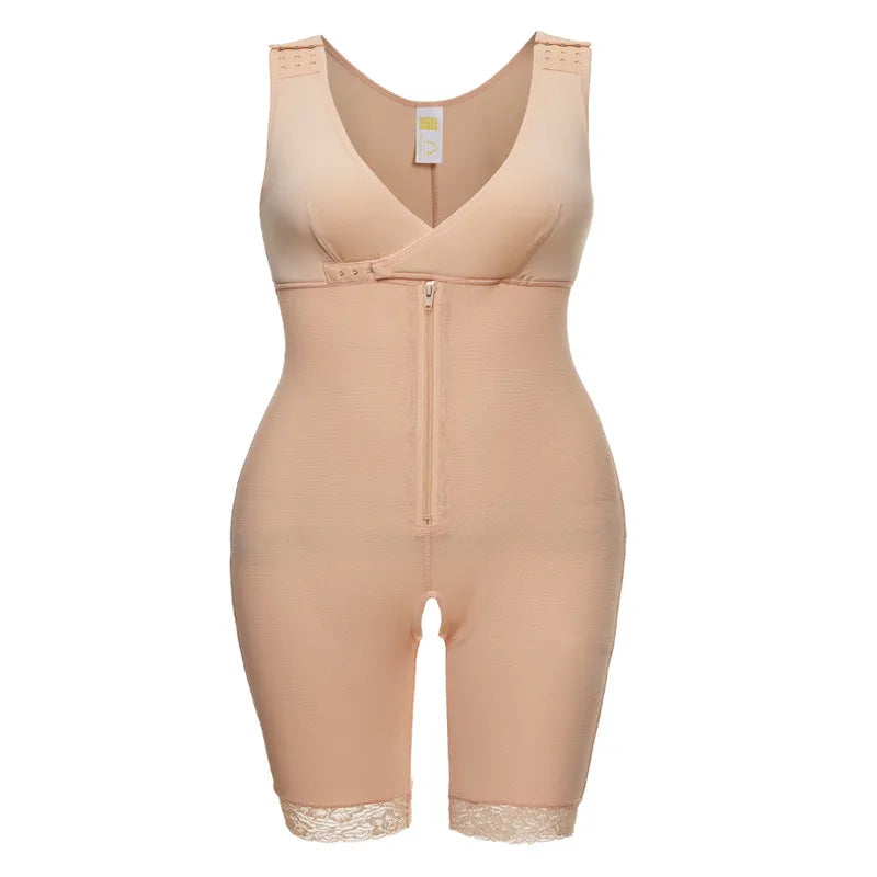 Zip Waist Lace Slimming Shaper Corset Control Shapewear Butt Lifter Strap Body Shaper Underwear Bodysuit Women Plus Size S-6xl luvshop24