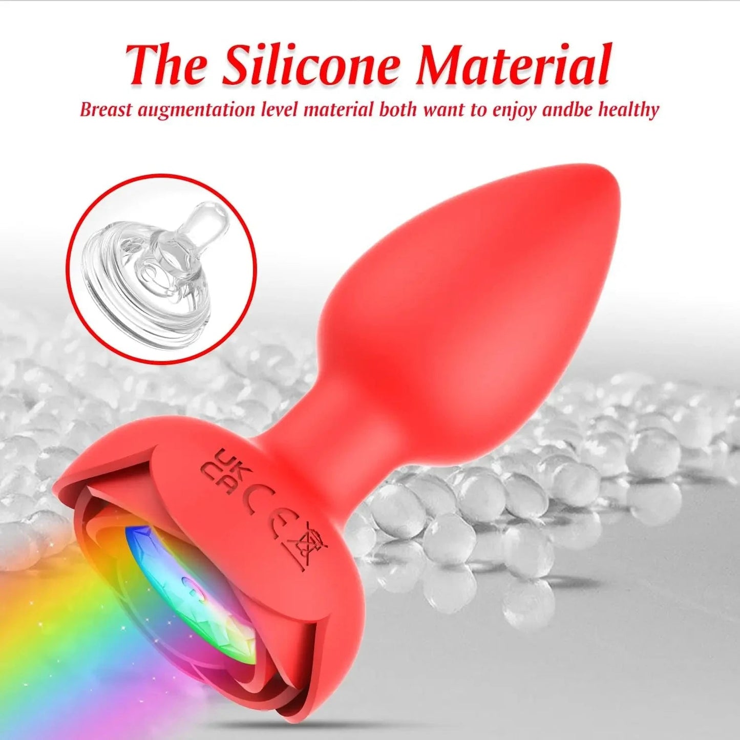 Hot Sale Rose Anal Plug Wireless Remote Control Erotic Masturbation Vibrator Silicone Anal Plug Massager for Women luvshop24