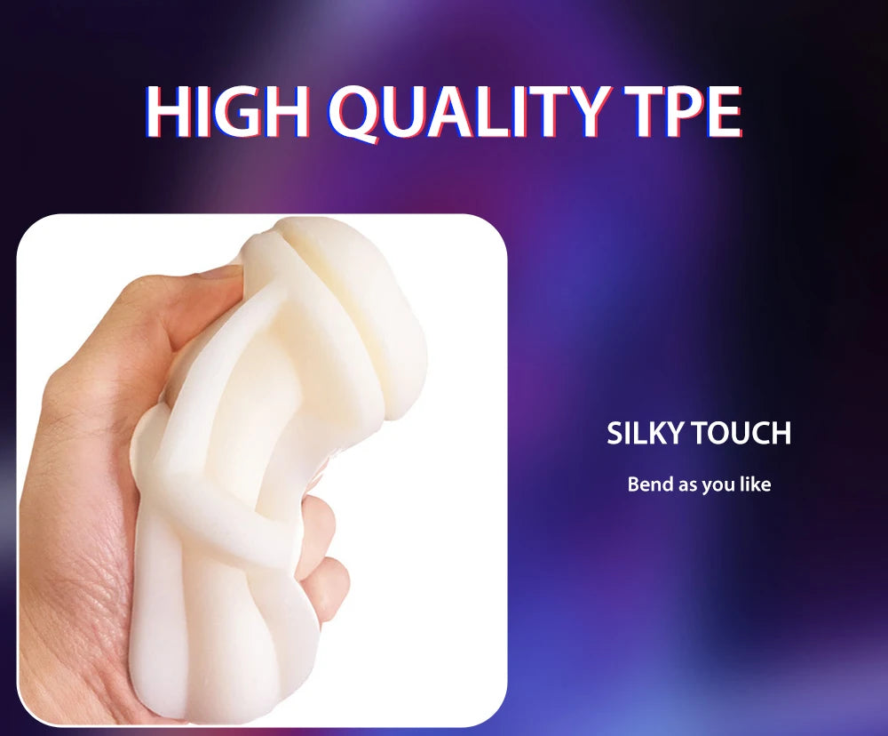 Male Masturbator Cup Soft Pussy Sex Toys Transparent Vagina Adult Endurance Exercise Products Vacuum Pocket Cup Sex Toys for Men luvshop24