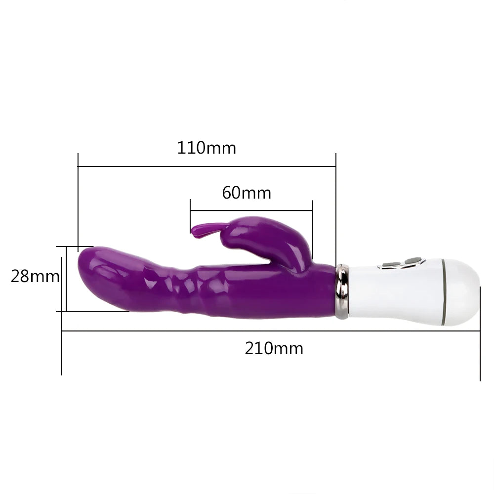 IKOKY Female Masturbator G-spot Massager Rabbit Vibrator Erotic Sex Toys For Women Clitoris Stimulator luvshop24