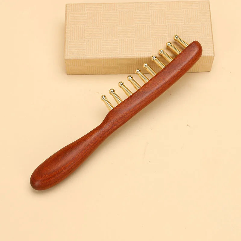 Dropshiping Product Kansa Wand Massager Meridian Health Machine Wood Accessory Massage Head Gua Sha Tool for Head luvshop24