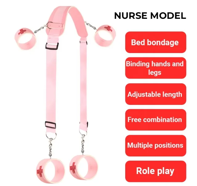 2022 New 9 Piece Sexuels Bondage Leather Restraint Set Erotic Nurse Role Flirting Suits Bdsm Adult Cos Games luvshop24