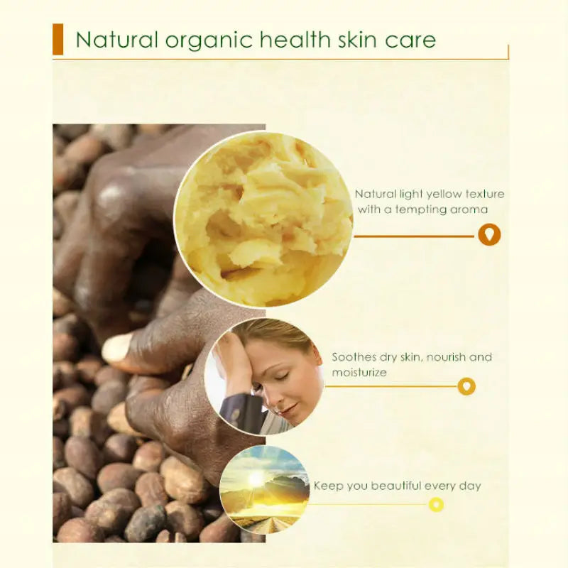 50g/100g Natural Organic Unrefined Shea Butter Oil Skin Care Body Massage Oil Moisturizing Nourishing Cosmetics Raw luvshop24