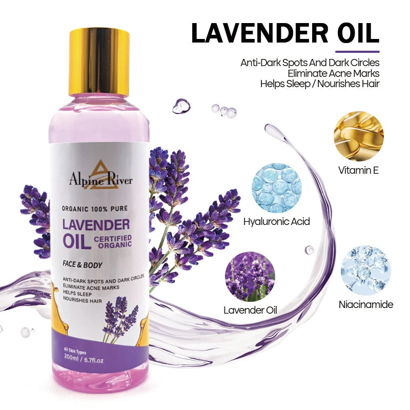 100% Natural Organic Vitamin E Body Oil Remove Dark Spots Eliminate Dark Circles Help Sleep Lavender Massage Oil luvshop24