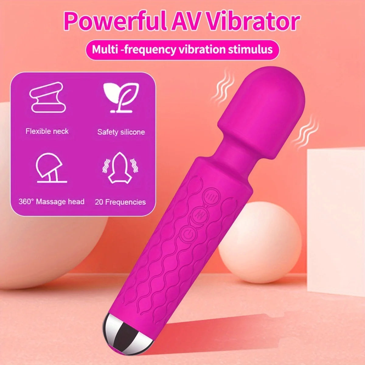Cheaper Price USB Charge Portable Powerful Personal Mini Wand Massager Vibrator Waterproof Electric Mini Massager for Women luvshop24