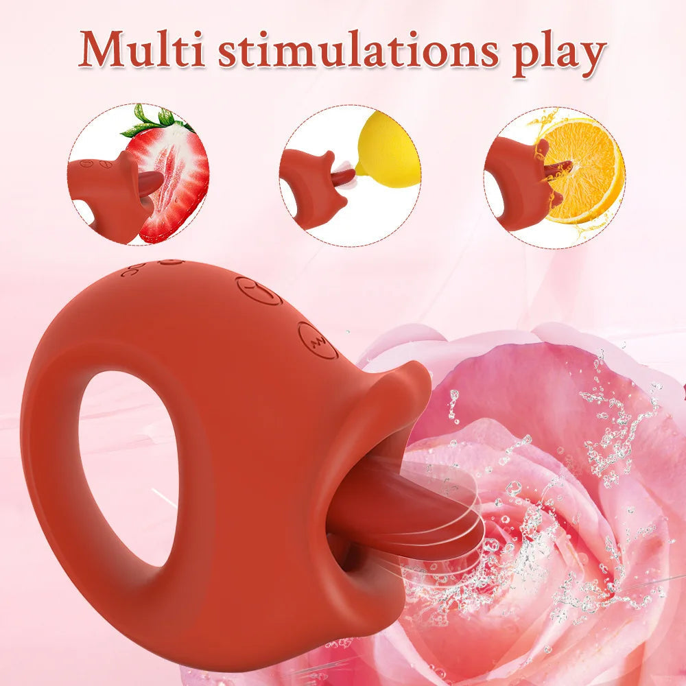 Factory Wholesale Honey Tongue 10 Licking Modes Vibrator Tongue Vibrator Female Erotic Adult Products luvshop24