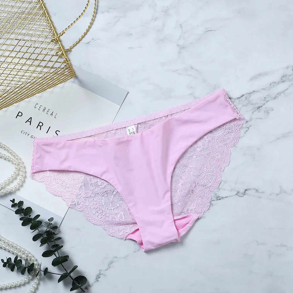 Lace Panties Female Underpants Sexy Panties For Women Briefs Underwear Comfortable Ladies Pantys Lingerie 13 Solid Color luvshop24