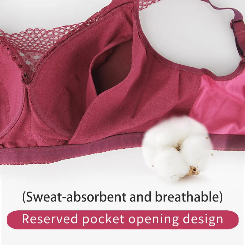 2048 Mastectomy Bras M L XL XXL XXXL One-piece Underwear Soft And Comfortable Silicone Breast Bra With Cotton Pockets luvshop24