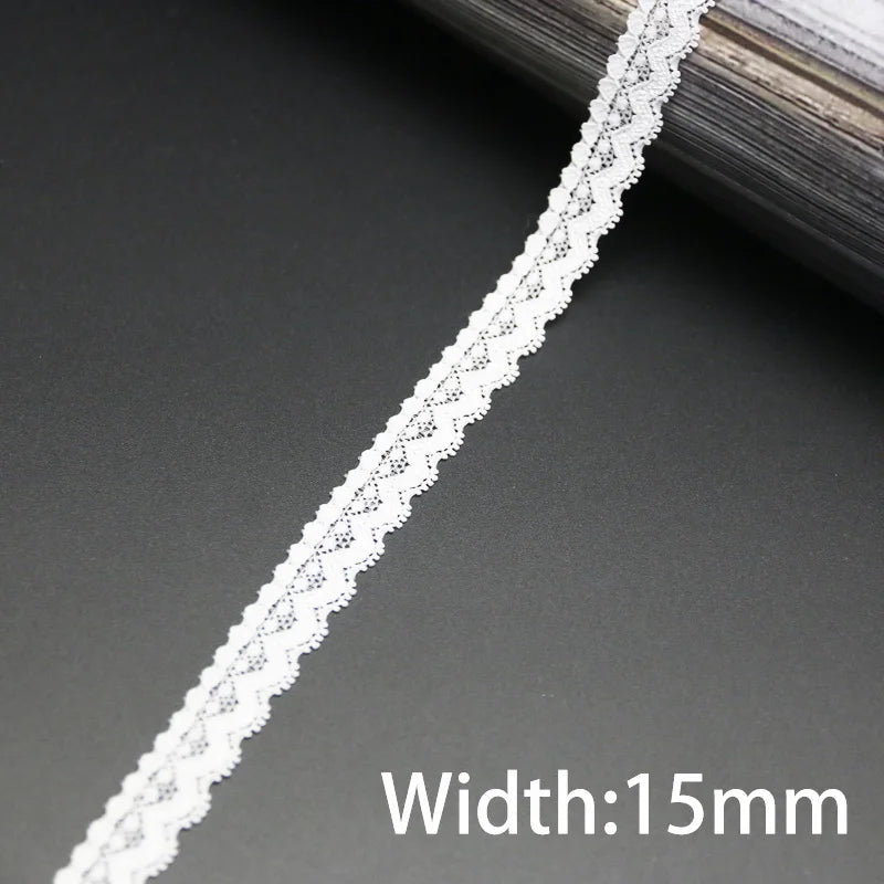 (5 meters/lot) white elastic lace Fabric underwear stretch laces Trim DIY Crafts Sewing luvshop24