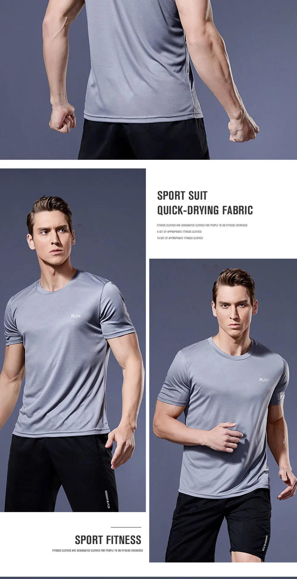 Sport Shirt 2024 Summer New 100% Polyester White Solid T Shirt Men Causal O-neck Basic T-shirt Male High Quality Running Tops luvshop24