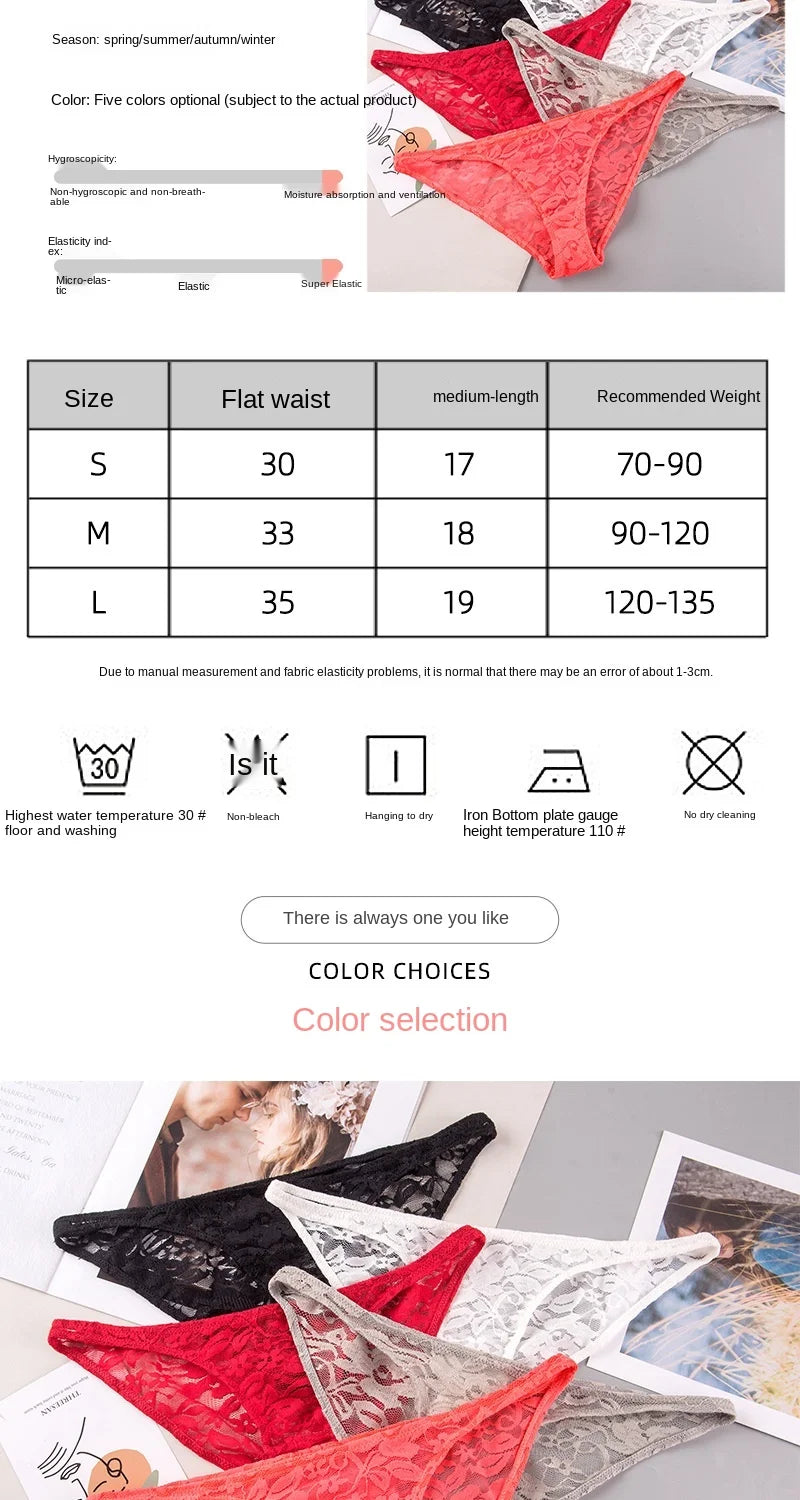 Women's Underwear Sexy Lace Panties Fashion Transparent Comfortable Briefs Low Waist Seamless Underpants Female Sexy Lingerie luvshop24