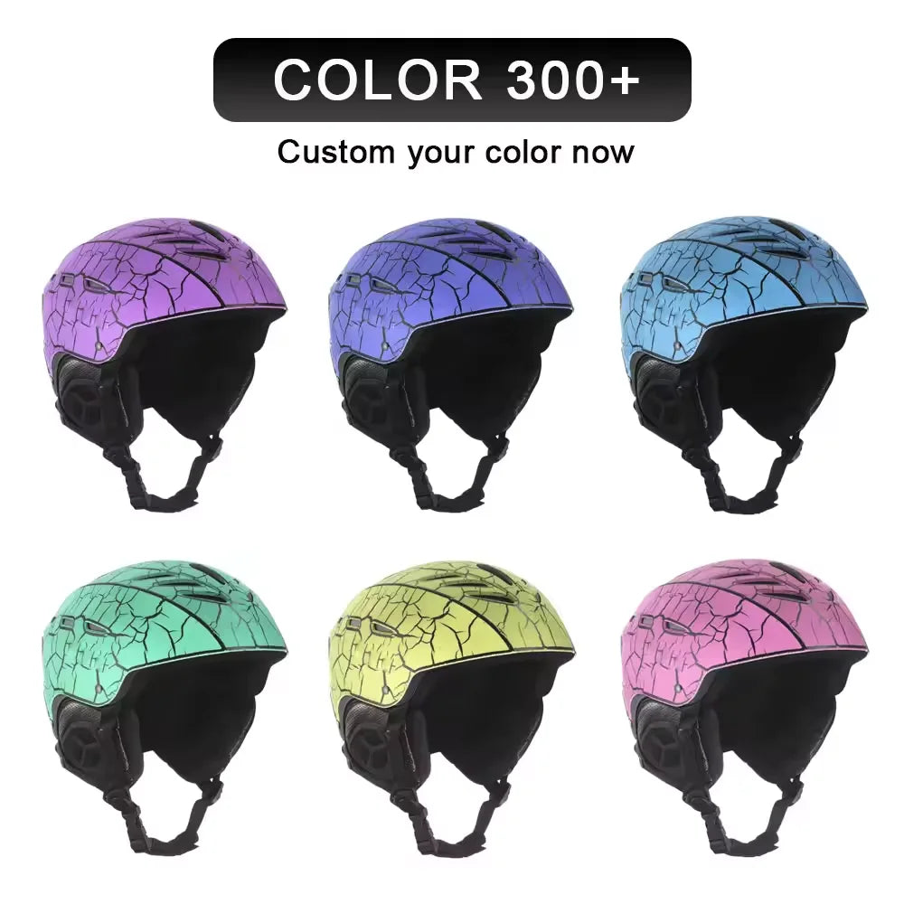 2024 Adult Women Men Custom Nice Design Ski Snowboard Snow Helmet Ski Helmet CE Approved luvshop24
