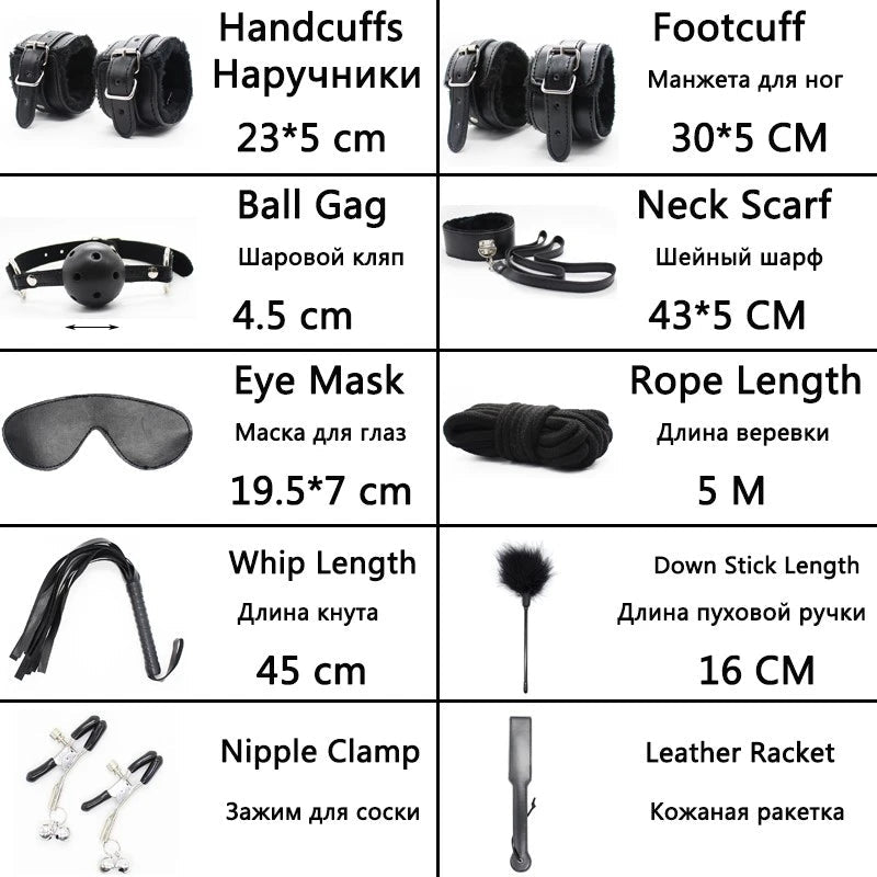 Bondage Gear 10 Piece Bdsm Uel Erotic for Couples Furniture Set Adult Toy Japan Bondage Kit Sm Product luvshop24