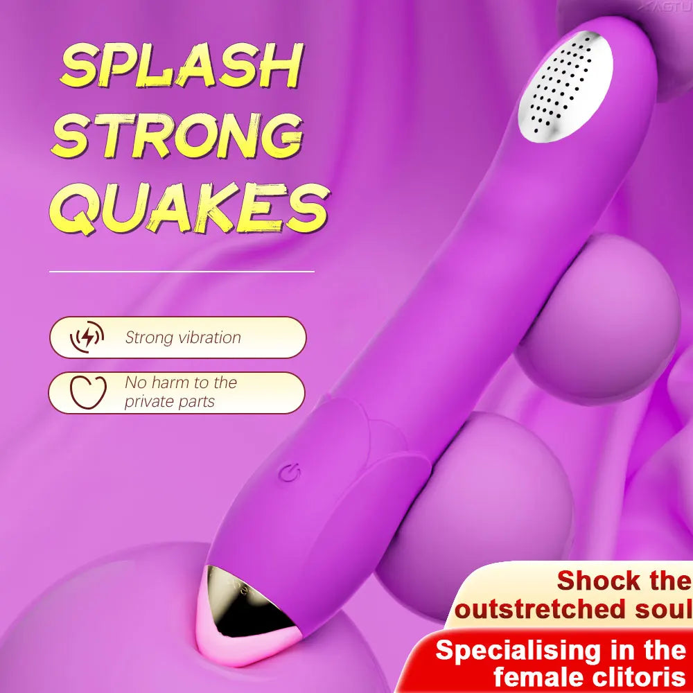 Wireless Av Wand Massager Clitoral Vagina and Anal Stimulation for Girls with Shower Head Soft Silicone Vibrator luvshop24