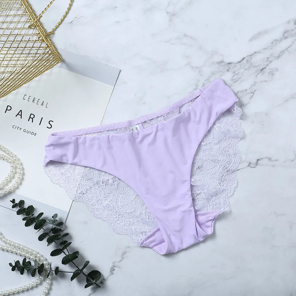 Lace Panties Female Underpants Sexy Panties For Women Briefs Underwear Comfortable Ladies Pantys Lingerie 13 Solid Color luvshop24
