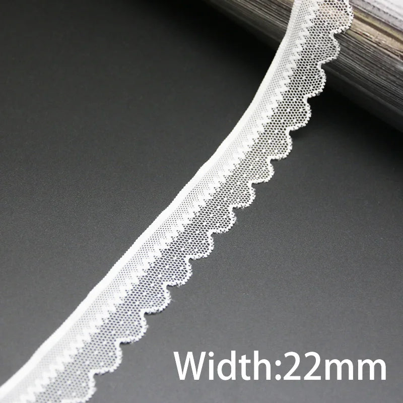 (5 meters/lot) white elastic lace Fabric underwear stretch laces Trim DIY Crafts Sewing luvshop24