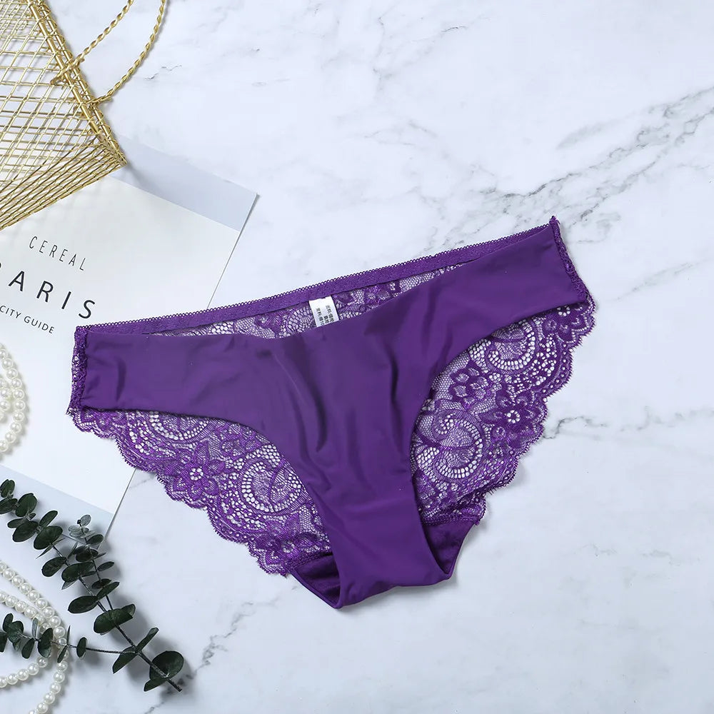 Lace Panties Female Underpants Sexy Panties For Women Briefs Underwear Comfortable Ladies Pantys Lingerie 13 Solid Color luvshop24