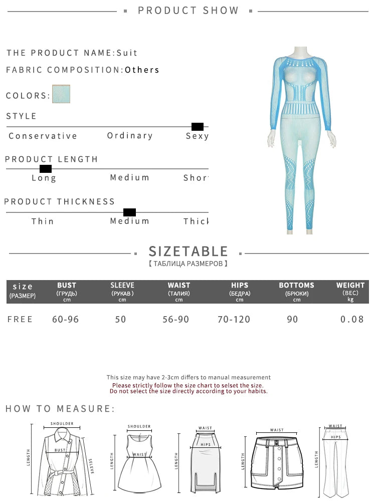 Fall 2023 Designer Outfits Long Sleeve See Through Bodycon Jumpsuit Sexy Jumpsuits Ladies Jumpsuits Body Stocking luvshop24