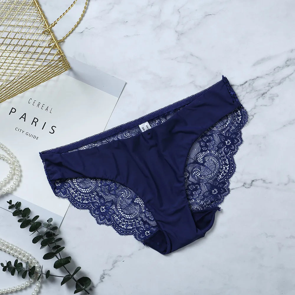 Lace Panties Female Underpants Sexy Panties For Women Briefs Underwear Comfortable Ladies Pantys Lingerie 13 Solid Color luvshop24