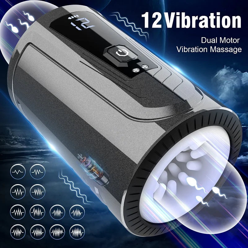 Automatic Male Masturbators Electric Vibrating Male Masturbator Machine for Man Masturbation Cup Erotic Toys luvshop24