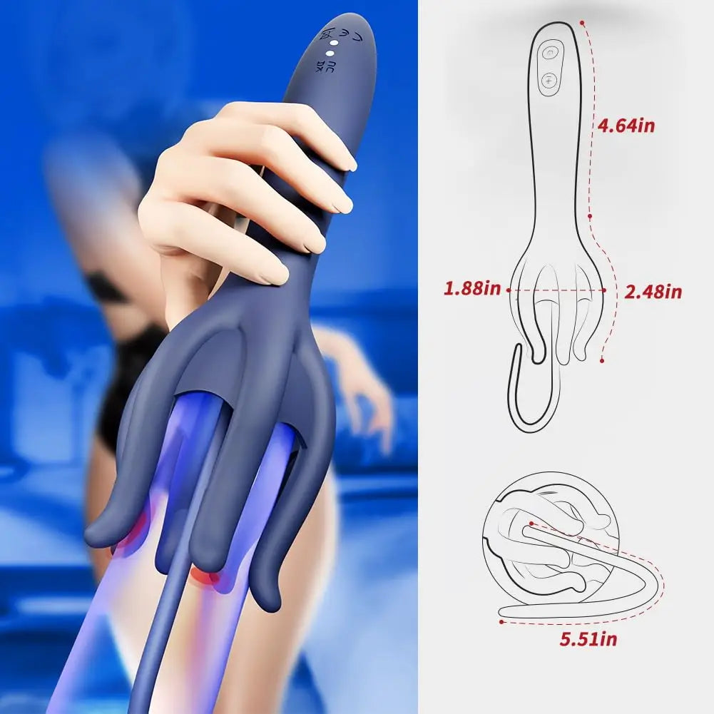 Men Masturbation Toys 30 Vibrating Penis Training Vibrator Male Masturbator With Clamping Pulse Vibration Handhold Glans luvshop24
