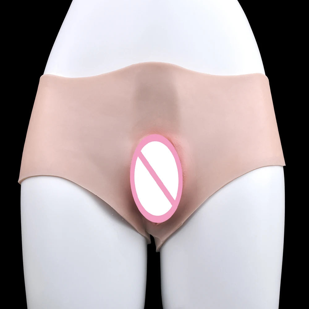 FAAK Silicone Pussy Pants Sissy Cosplay Vaginal Pants for Men Couple Sexing Games Erotic Dildo With Pussy luvshop24