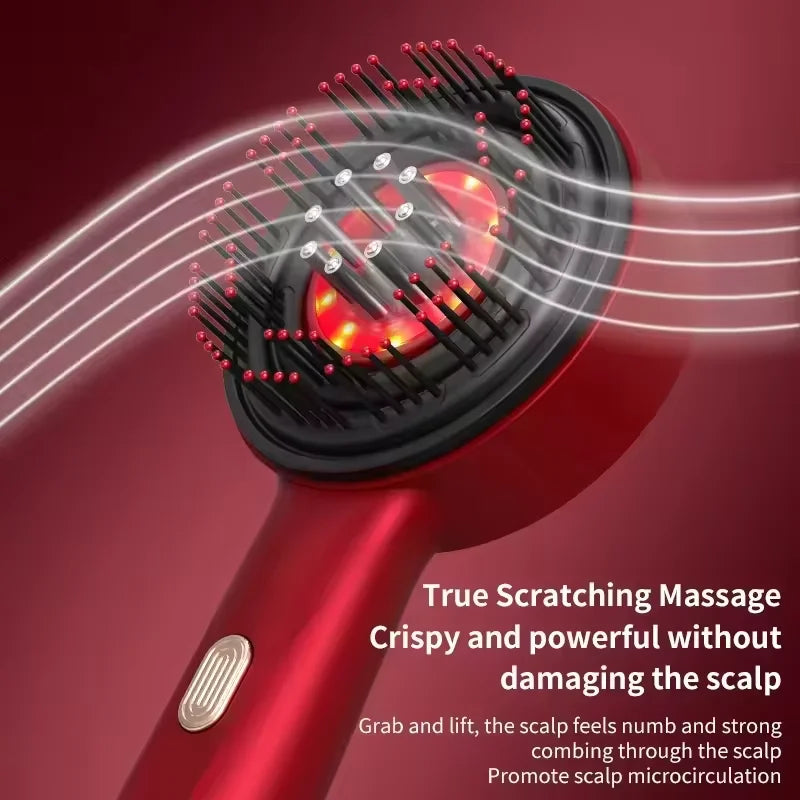 Hot Sell Home Use Scalp Care Massage Oil Massage Hair Growth Led Red Light Electric Scalp Massage Hair Growth Device luvshop24