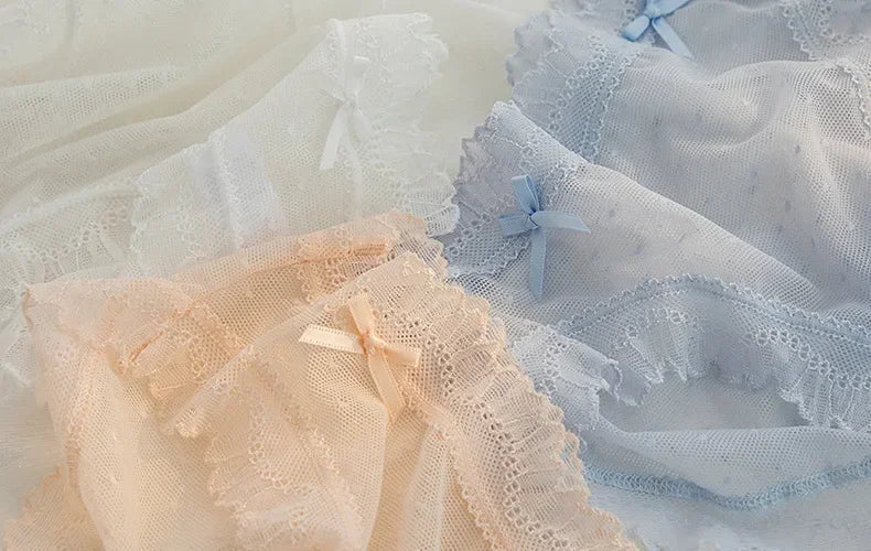 2024 Summer New Lace Sexy Women's Underwear Ultra Thin Breathable Comfortable Traceless Underwear Bragas Трусы 팬티 Белье luvshop24