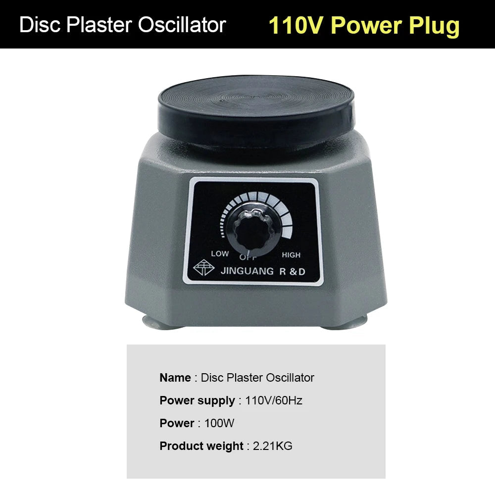 110V/200V Lab Vibrator 4" Oscillator Round Shaker Plaster Vibrator Plate Dental Equipment Machine Roundness Vibrator Plaster luvshop24