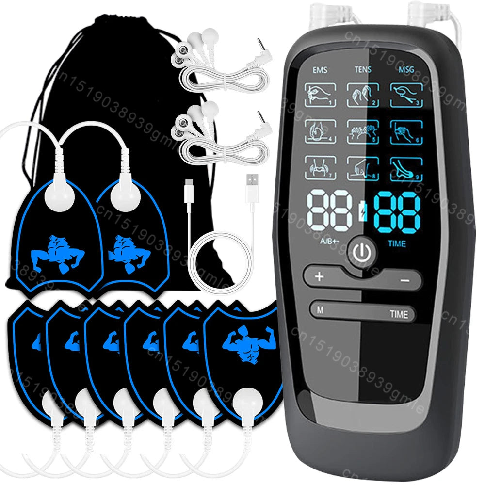 Physiotherapy Tens Muscle Stimulator Electric Ems Acupuncture Body Massage Digital Therapy Slimming Machine Electro Stimulator luvshop24
