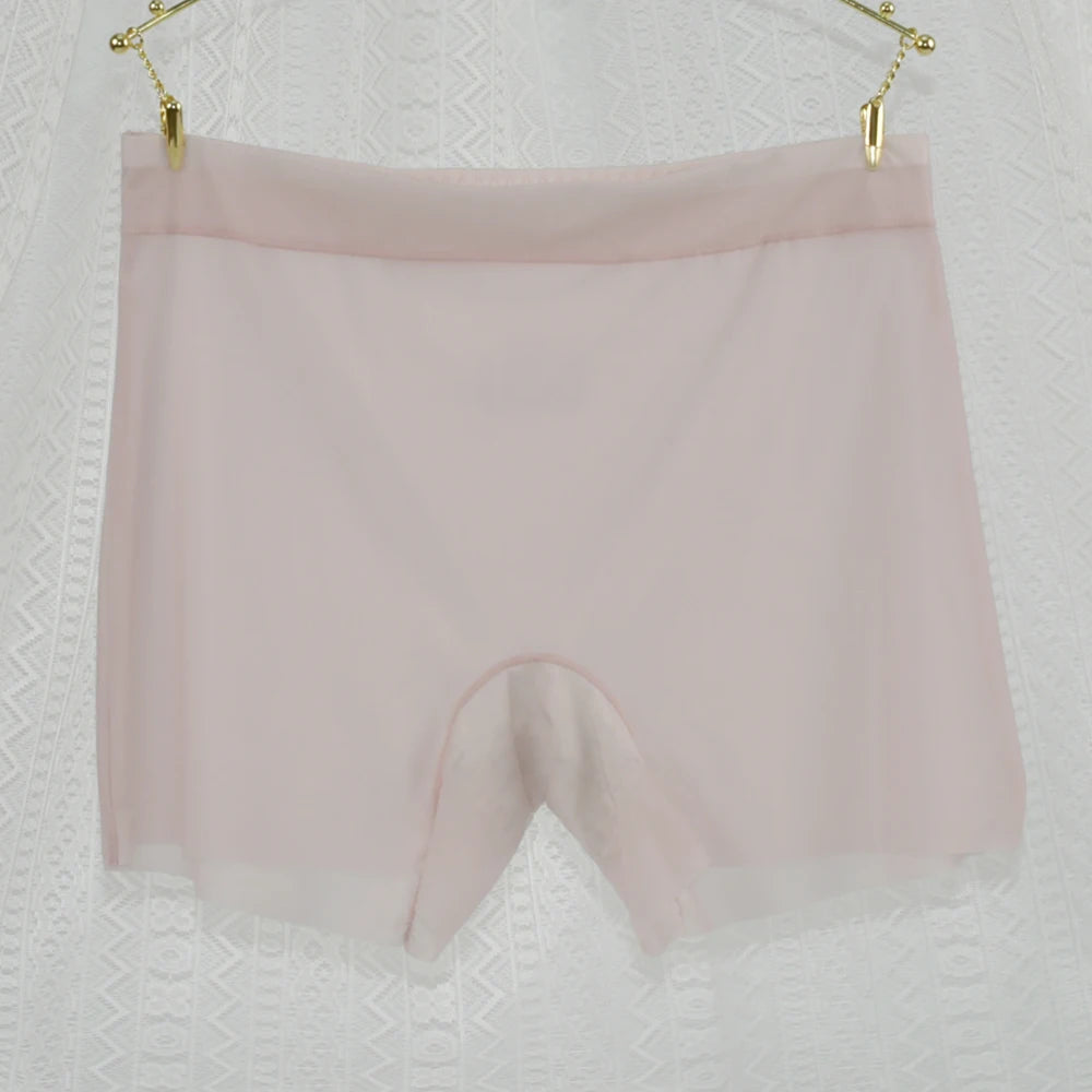 1pc Summer Ice Silk Ultra-thin Boxer Underwear Women Seamless High Waist Panties Plus Size Quick Dry Female Safety Short Pants luvshop24