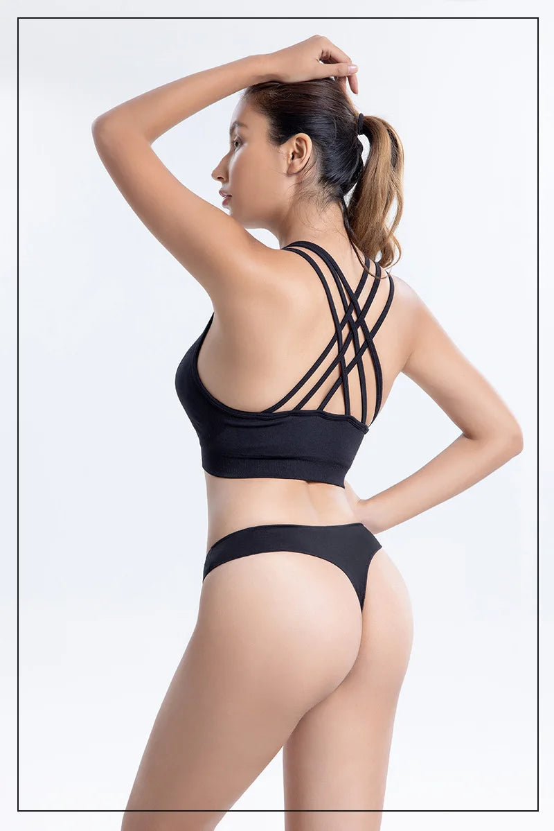 6pcs Cotton Women's Thongs Panties Sports Breathable Low Waist Underwear Lingerie Sexy Female Lady Solid Color G-String luvshop24