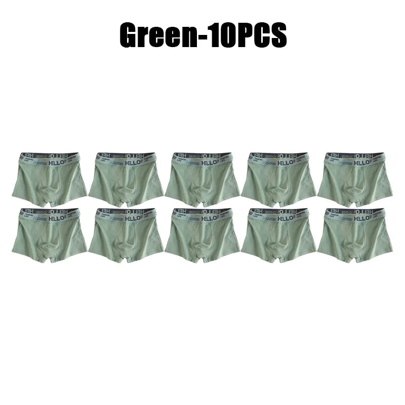 1-20Pcs Mens Underwear Male Boxers Sexy Underpants Comfortable Breathable Fashion Boys Panties Underwear Boxershorts Men luvshop24