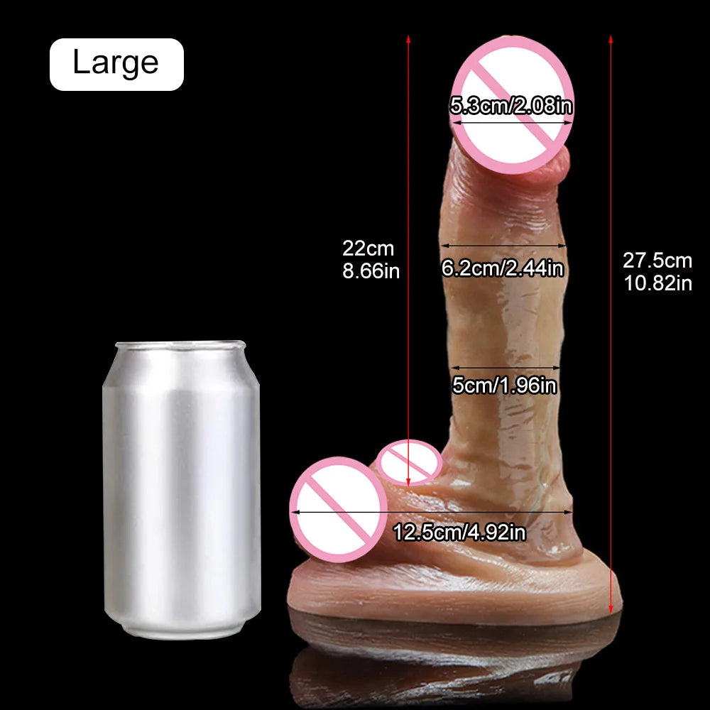 18+ Realistic Dildos For Women Liquid Skin Silicone Dildo With Suction Cup Vaginal/G-Spot Masturbation Massage Penis Realista luvshop24