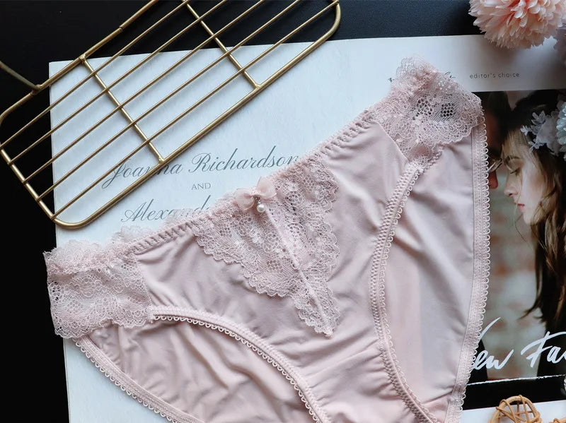 Women's Underwear Panty Sexy Lace Panties Low Waist Seamless Comfort Briefs Woman Fashion Underpants Female Lingerie luvshop24