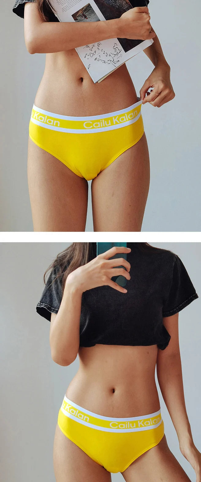 Ladies Breathable Cotton Knickers Elastic Silver Edged Belt Women's Underpants Sexy Wrap Buttocks Panties Seamless Girls Briefs luvshop24