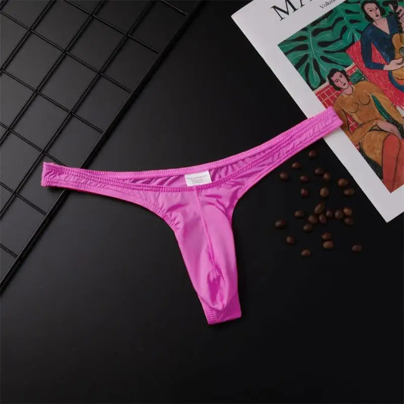 Sexy Men Briefs Silky Penis Mix-Colors Bikini Pouch Panties Underwear Sissy Mens G Strings Thongs Sexy Gays Men Underwear luvshop24