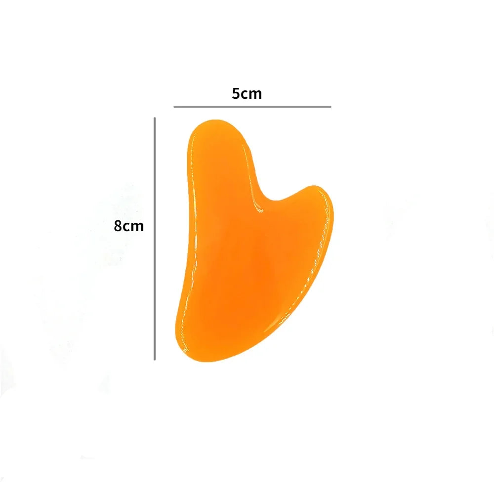 1Pcs Beeswax Guasha Scraping Massage Scraper Face Massager Acupuncture Gua Sha Board Acupoint Face Eye Care SPA Massage Tool luvshop24