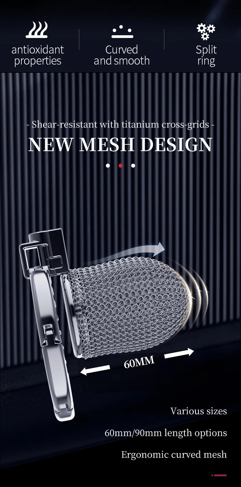 Male Metal Mesh Chastity Cage Sexy Adult Man Chastity Device Cock Cage Adjustable Penis Ring Chastity Lock BDSM Sex Toys For Men luvshop24