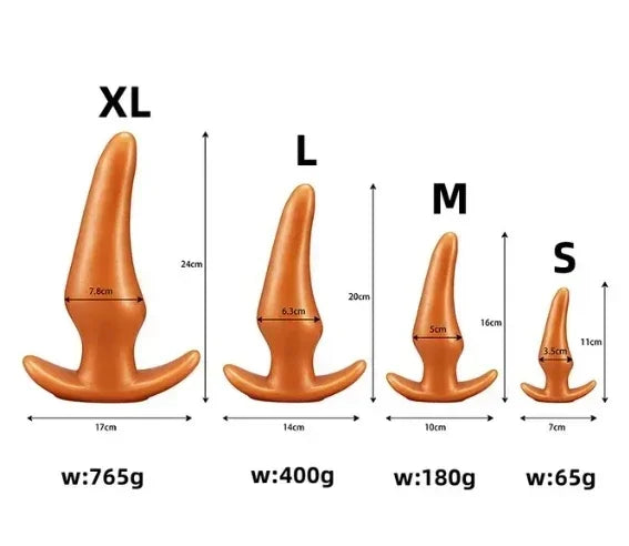 Wearable Anti Drop Soft Anal Plugs Prostate Massage Liquid Silicone Huge Butt Plug Anal Training Comfortable To Wear Butt Plug luvshop24