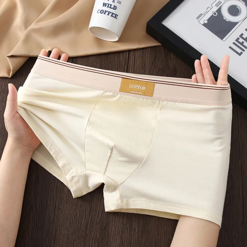 3pcs Men Underwear Cotton BoxerShorts Hombre Panties Man Breathable Underpants Sexy Sports Comfort Male Boxers Size L-4XL luvshop24
