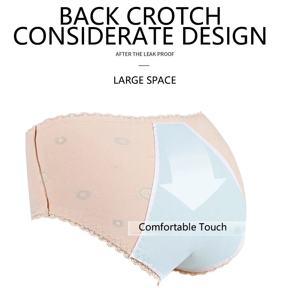 1pc Girls Period Underwear Mid-Rise Cartoon Cotton 3-Layer Leak-proof Incontinence Panties Absorbent Teen Menstrual Briefs S-XL luvshop24